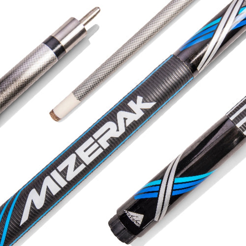 58″ Premium Carbon Sport Grip Cue – Blue