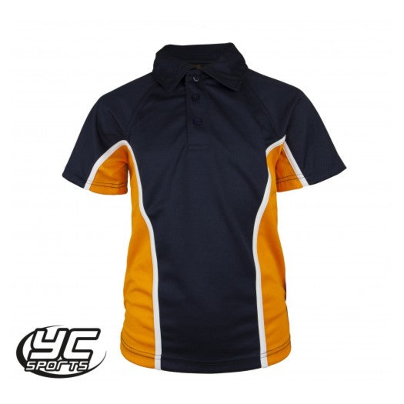 Stanwell PE Polo Regular Fit (Whilst Stocks Last) 26/28 NAVY/AMBER