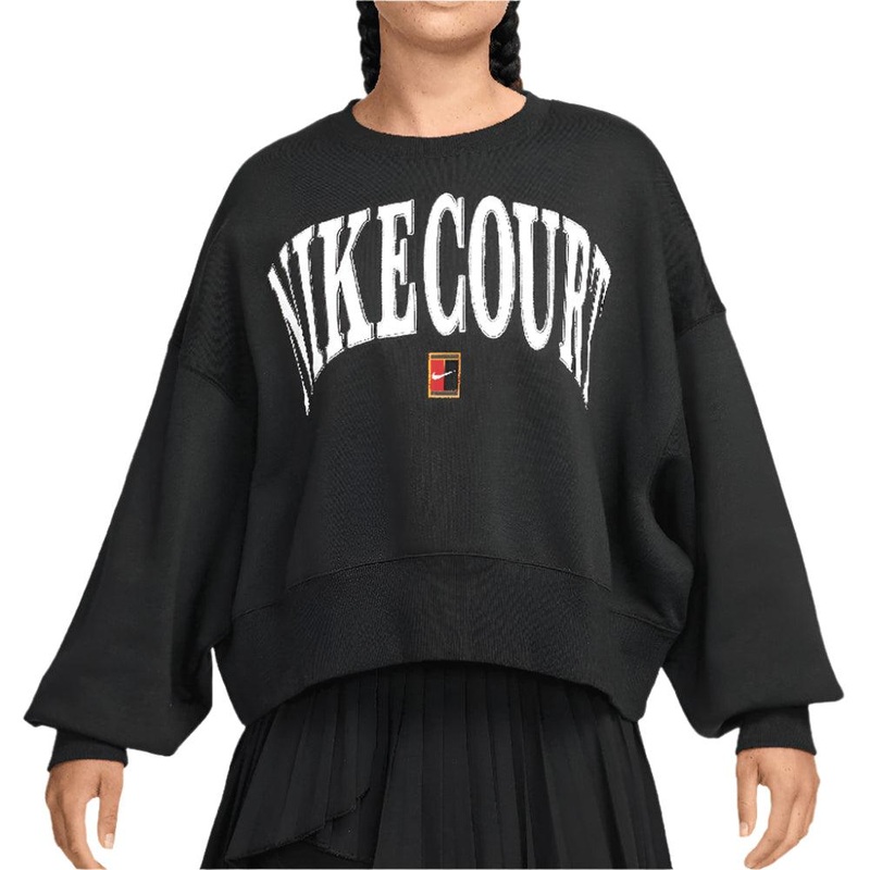 Women`s Pheonix Fleece Long Sleeve Tennis Top Black