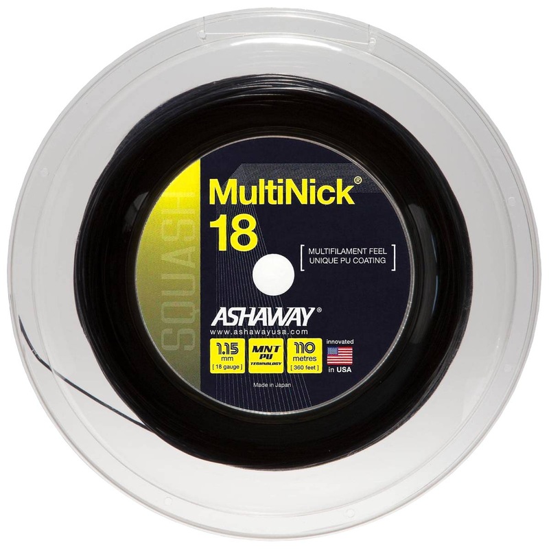 Ashaway MultiNick 18 Squash String Reel (Black)