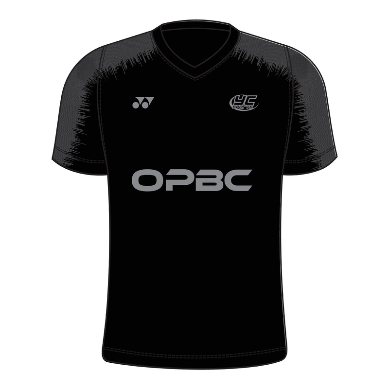 OPBC Blackout T007JV Steel V-Neck T Shirt Junior Black/Grey J120