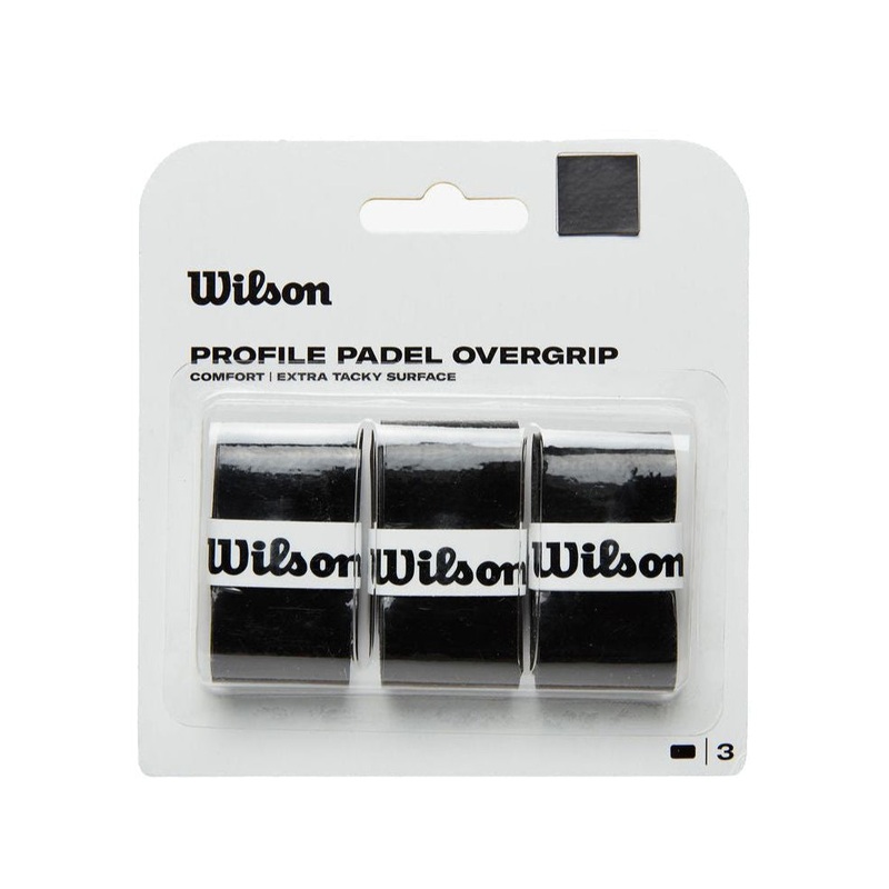 Wilson Overgrip Padel Profile Pack 3 Negro