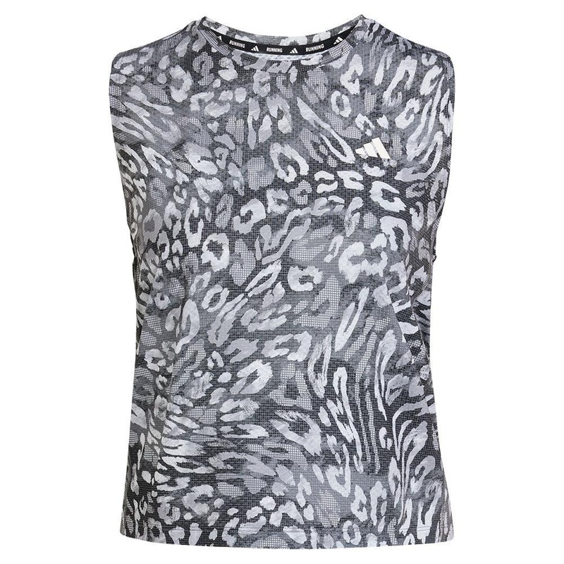 Women`s Own the Run Climacool 3 Stripe Tank Dash Grey