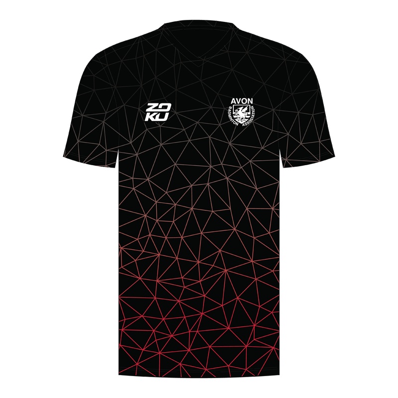Avon ZOKU Asteroid V Neck T-Shirts Mens BLACK/RED XS