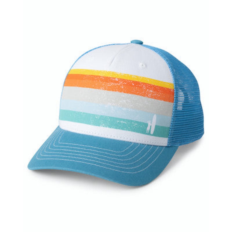 Johnnie-O Richards Trucker Hat Laguna Blue-LGBL