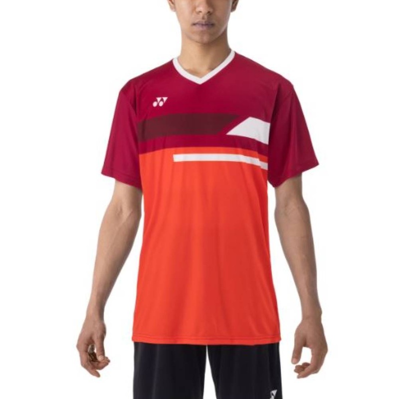 Yonex Men’s Crew Neck Shirt (Reddish Rose)
