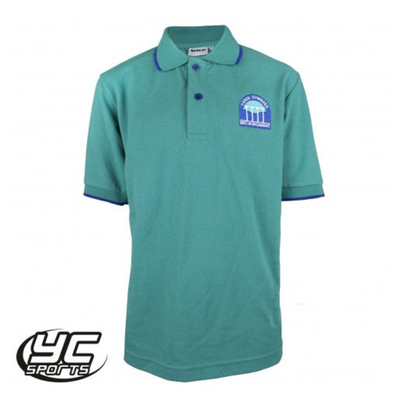 Bro Morgannwg Polo Jade/Royal Tip 2/3 JADE/ROYAL