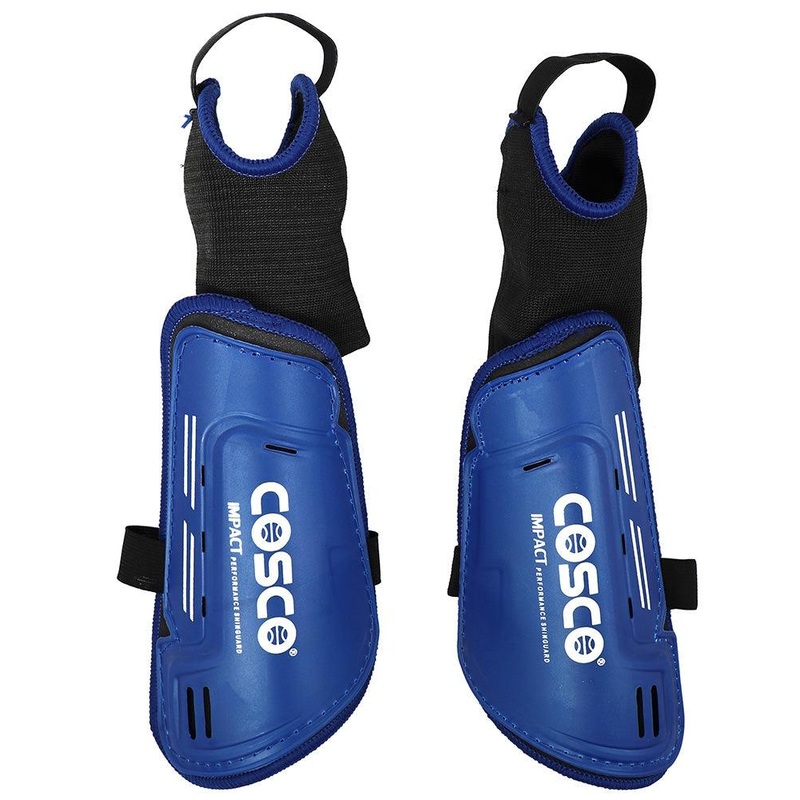 Cosco Impact Sr. Football Shin Guard | KIBI Sports Blue/BLK