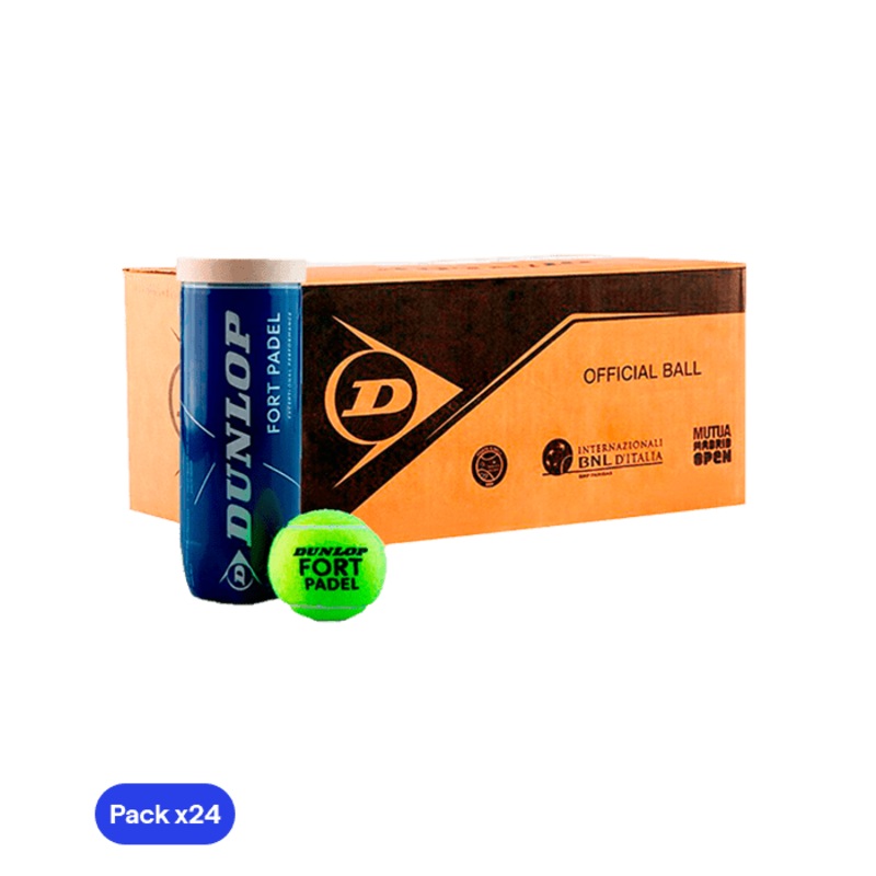 Dunlop Fort Padel Balls Box (Pack x24)