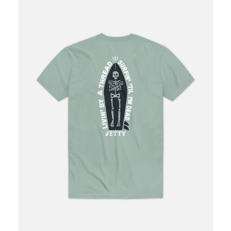 Jetty Mens Coffin Tee Mint Small