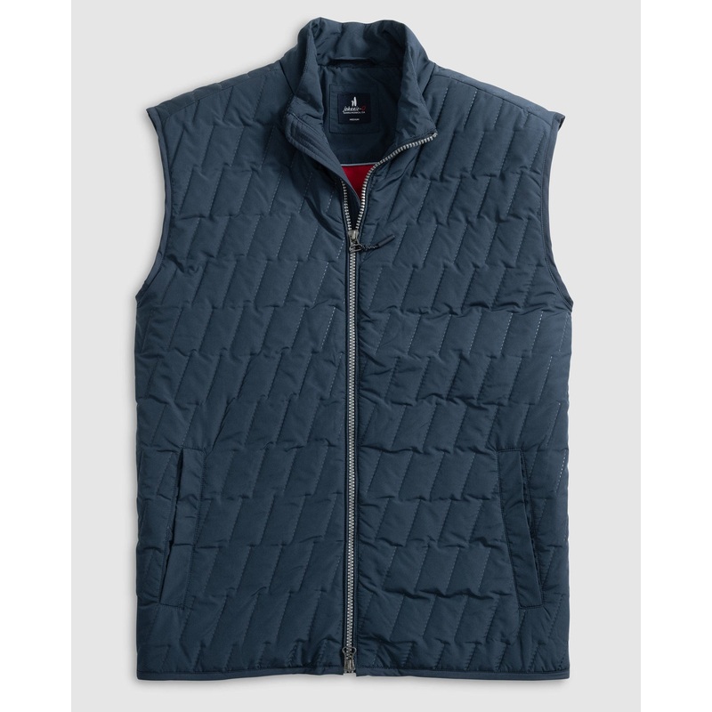 Johnnie-O Men’s Belfry Quilted Puffer Vest Space Small