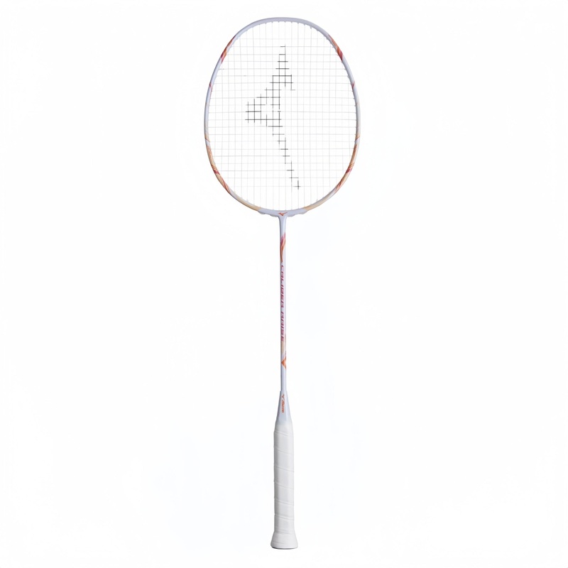 MIZUNO CALIBER RAISE (White/Pink) Badminton Racquet  Strung & Free Grip 4U (Avg. 83g) G6