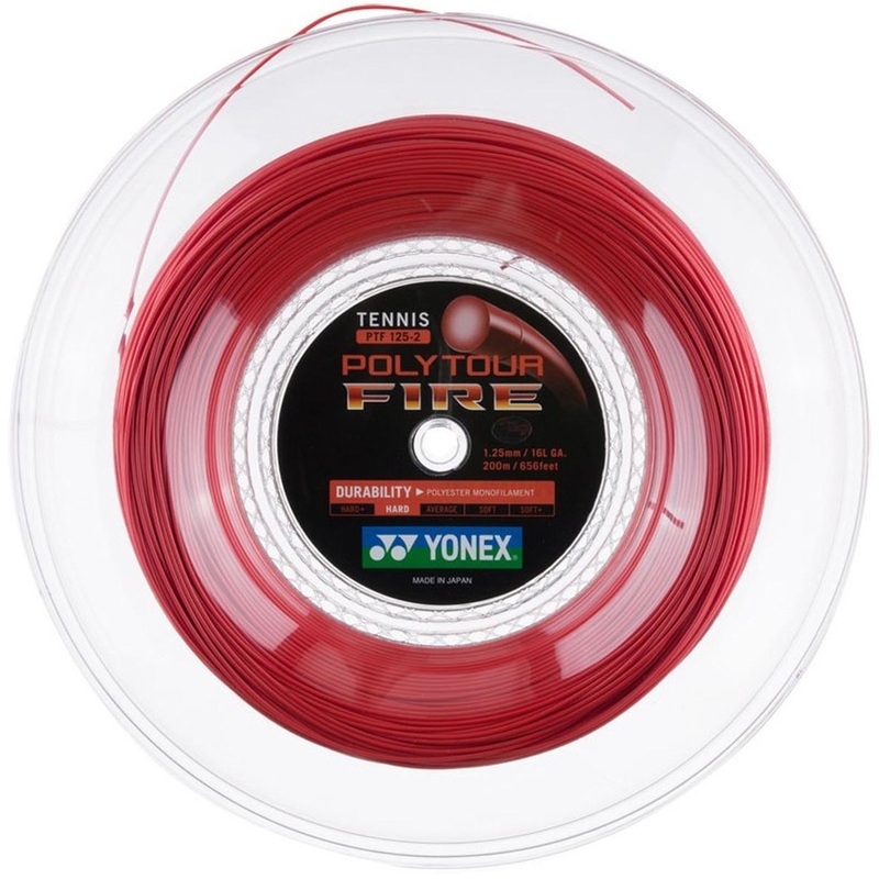 Yonex PolyTour Fire 17 1.20mm/200M Tennis String 200m Reel RED