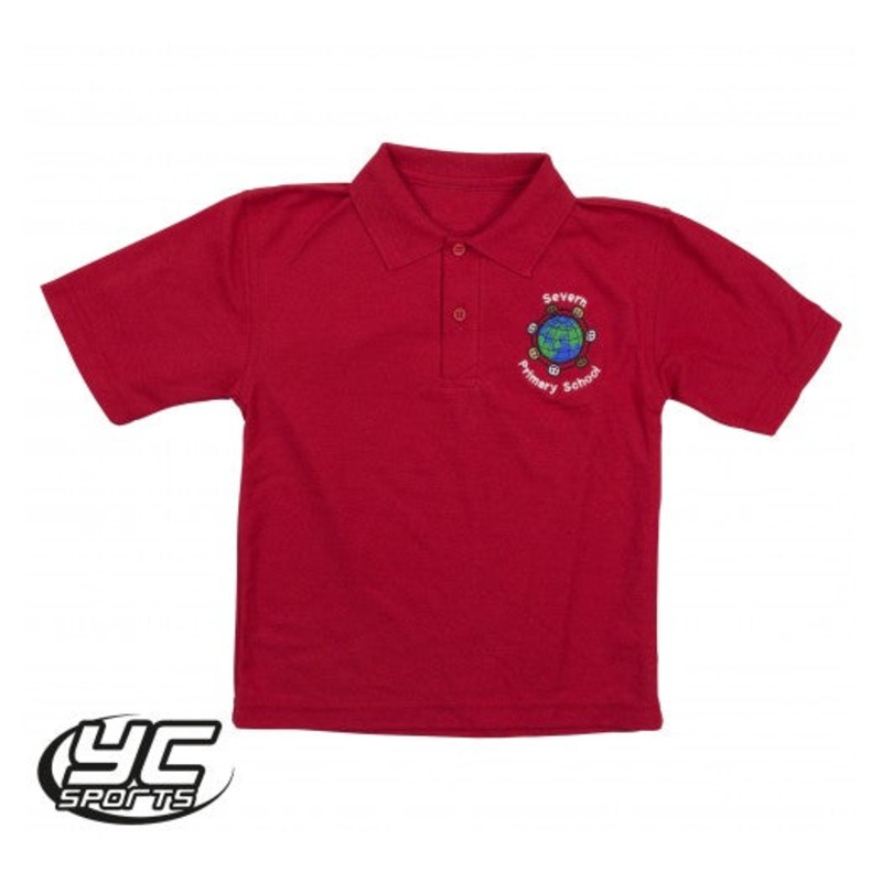 Severn Primary School Polo 3/4 RED