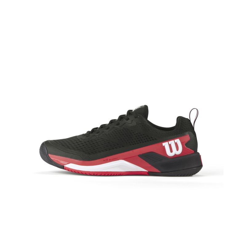 Wilson Rush Pro 4.5 Tennis Shoes Men – Black/Red Black/Infrared/White UK 6.5