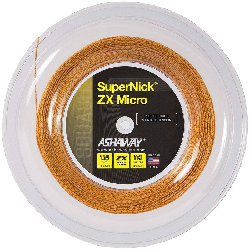Ashaway SuperNick ZX Micro 18 Squash String Reel (Orange/Blue)