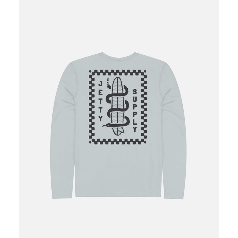 Jetty Youth Snaker UV Long Sleeve Grey Youth Small