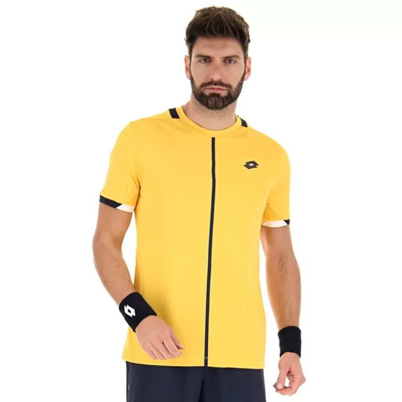 Lotto Men’s Top IV Tee Top (Saffron/Navy Blue)