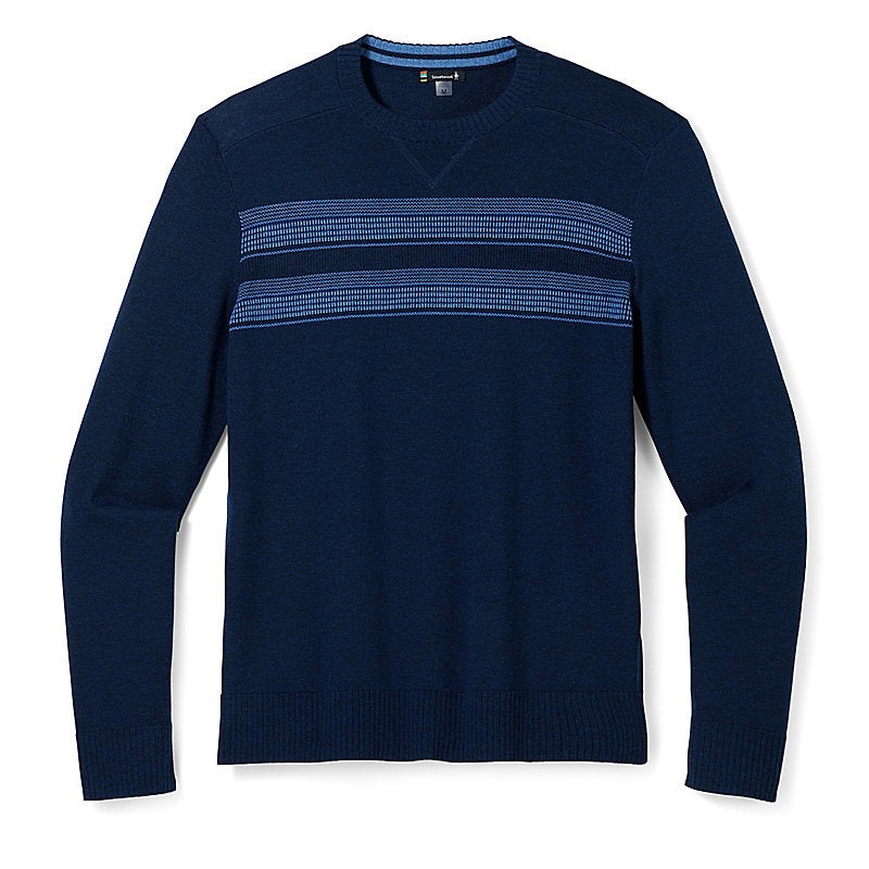 Smartwool Mens Sparwood Stripe Crew M Charcoal Heather-010