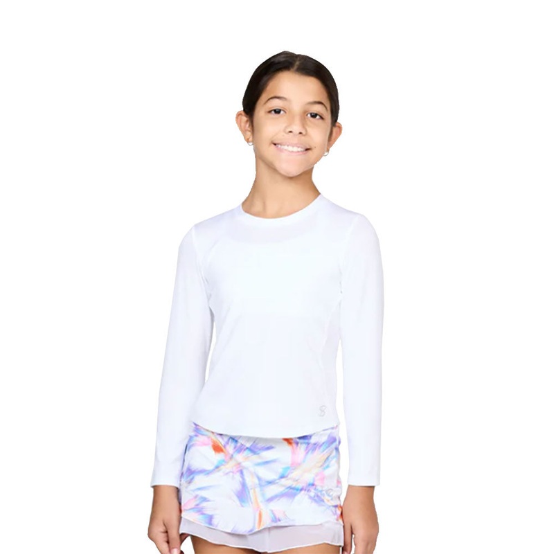 Sofibella UV Long Sleeve Girls Tennis Shirt