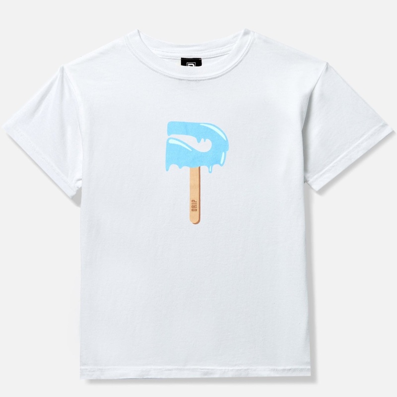 The Drip Shop Kids’ Drip-Sicle Tee White Youth Small