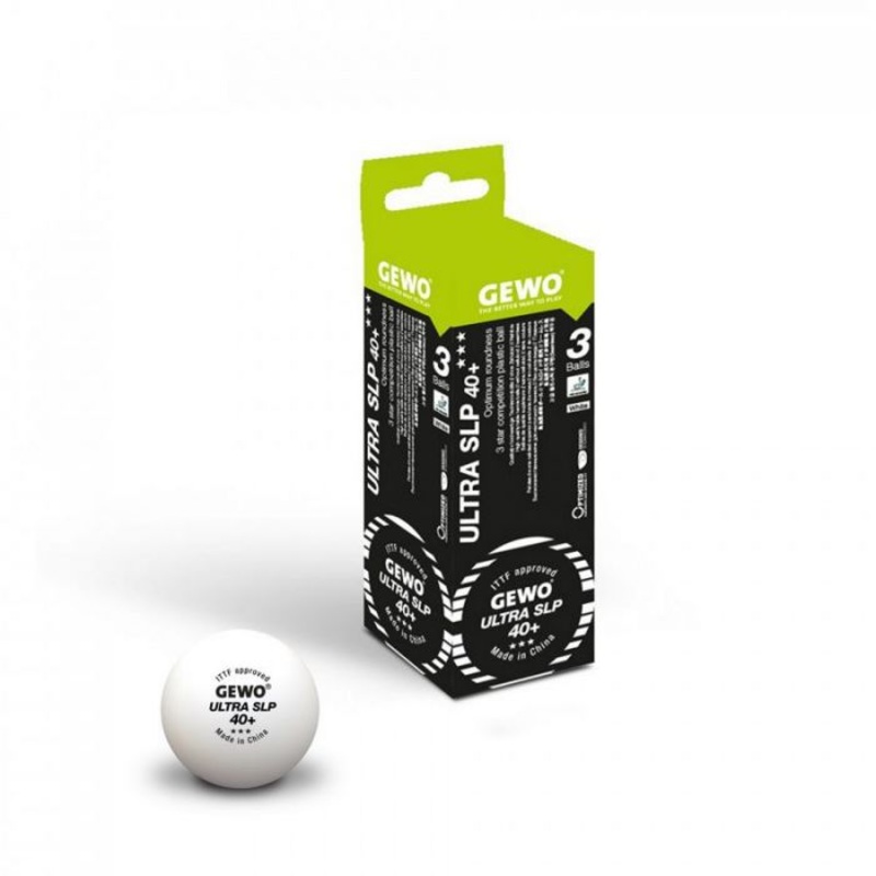 3 balles GEWO Ultra SLP40+ 3 toiles