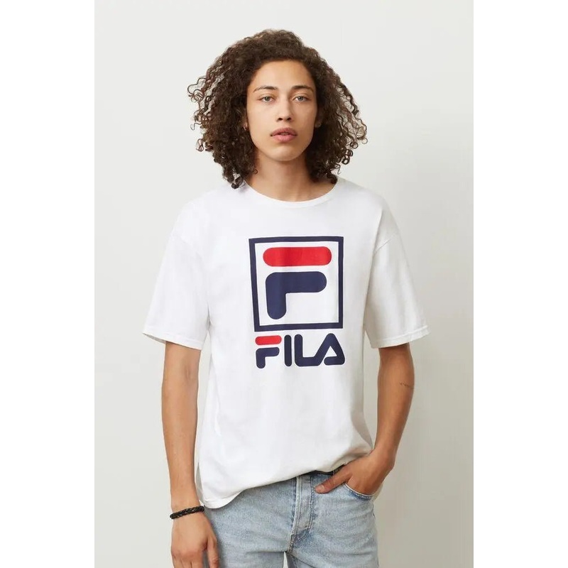 Fila Men’s Stacked T-Shirt – White