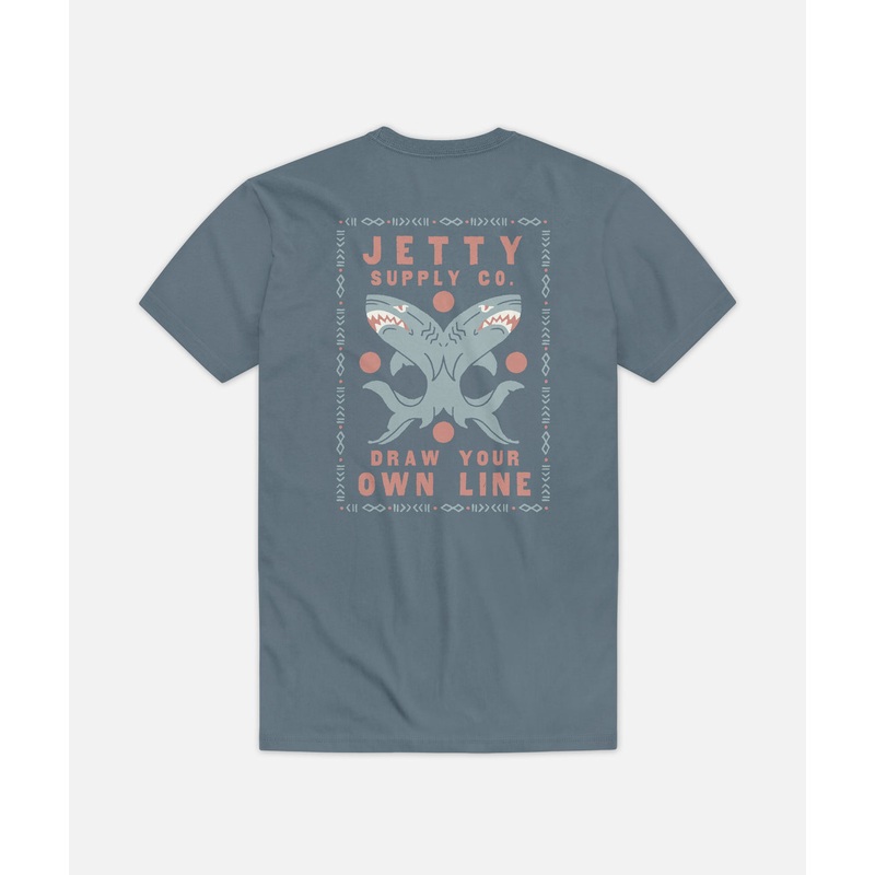 Jetty Mens Thrash Tee Blue Small
