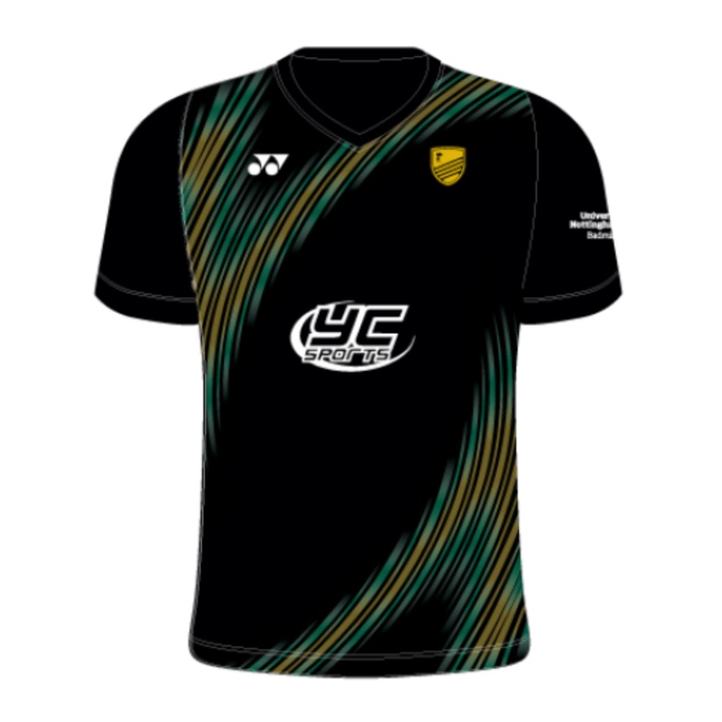 Nottingham Vortex V-Neck Womens XS Black/Yellow/Green