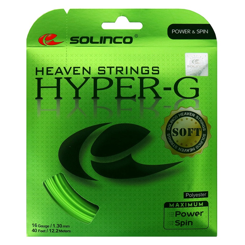 Solinco Hyper-G Soft 16L/1.25 Tennis String (Green)