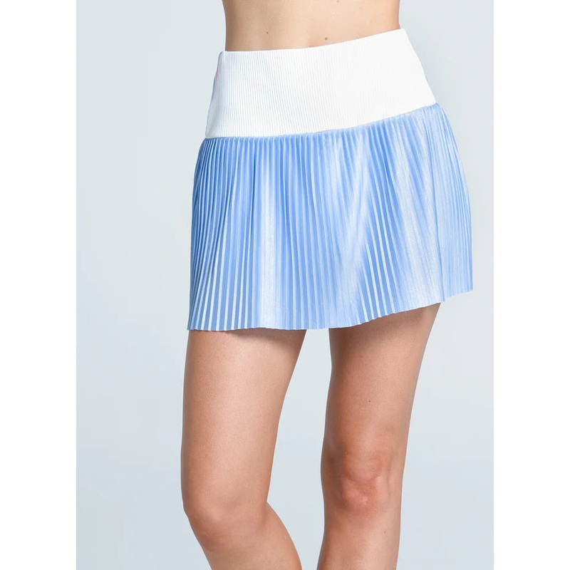 Women’s Lucky in Love Got The Blue Pleated 14″ Skirt Small