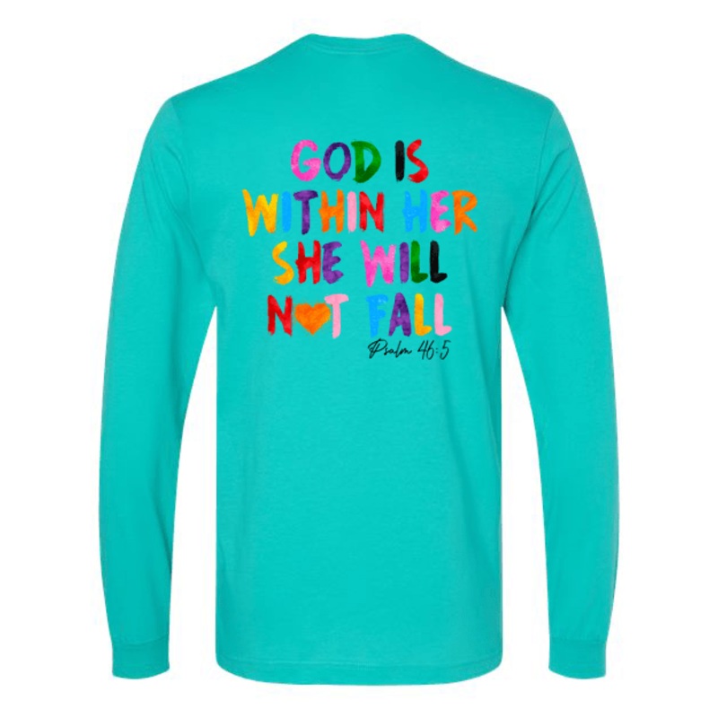Rhea Mills God is Withing Her Long Sleeve T-Shirt