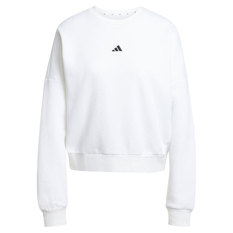 Women`s Small Logo Feel Cozy Training Sweatshirt White
