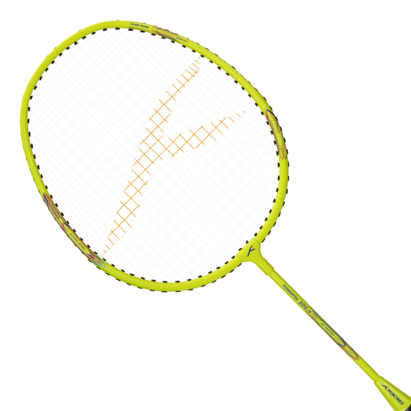Hundred Powertek 200 2U Junior Badminton Racket – Yellow Yellow 2U6