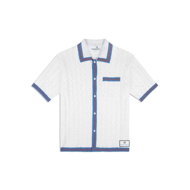 Sergio Tacchini Aldo Pointelle Polo – Brilliant White