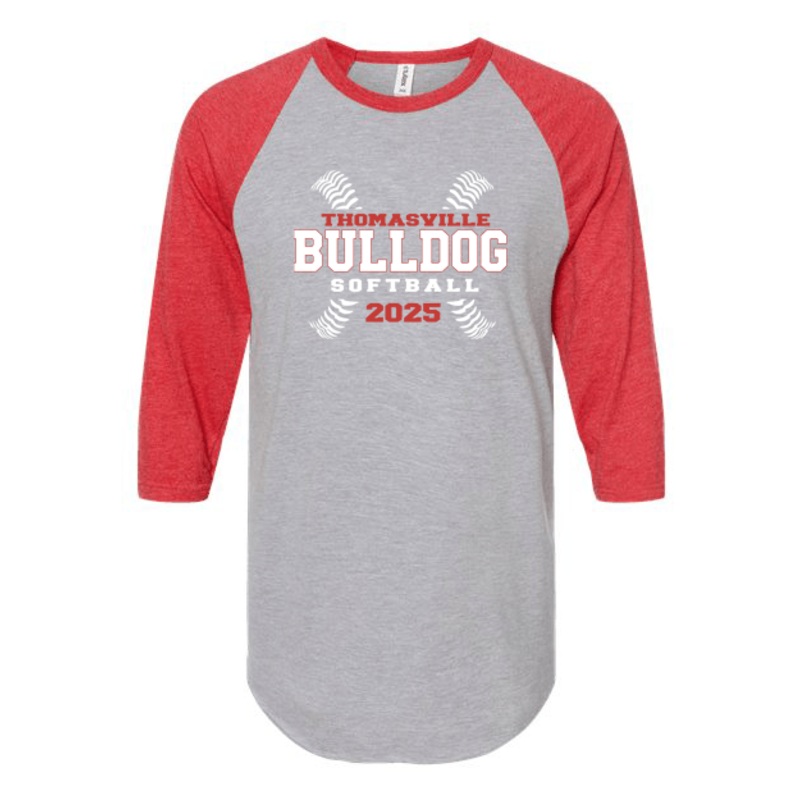 Thomasville Bulldog Softball Raglan T-Shirt