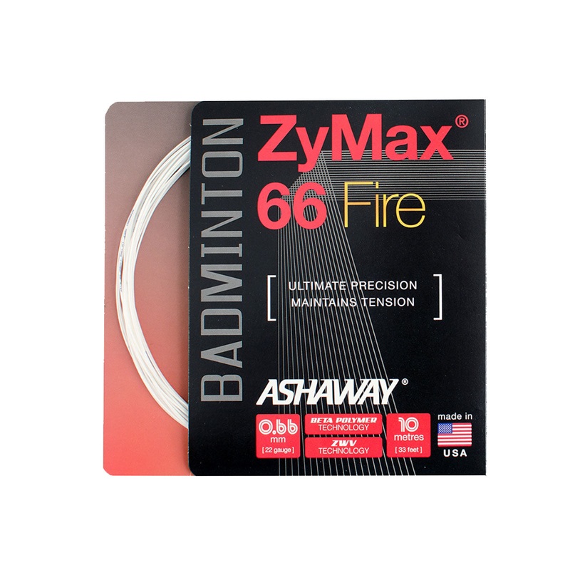 Ashaway ZyMax 66 Fire String (10m set) White White 10m Set