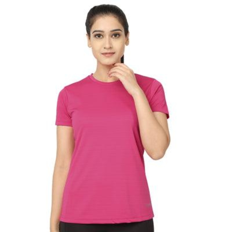 Kronos Crew Neck Tops | Women’s | Flamboyant Pink | KIBI Sports M