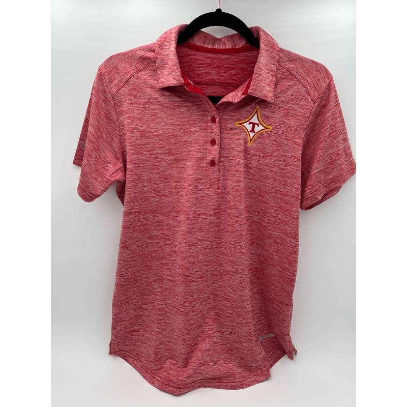 Thomasville Bulldog Ladies Heather Red Polo