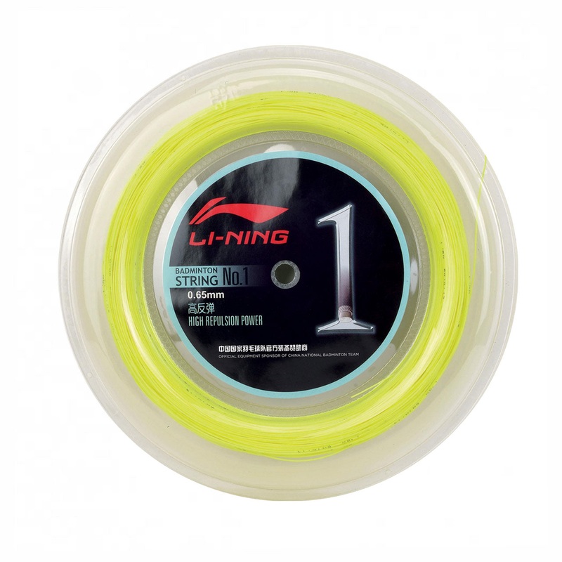 Li-Ning No.1 Badminton String (200m Reel) Yellow Yellow 200m Reel
