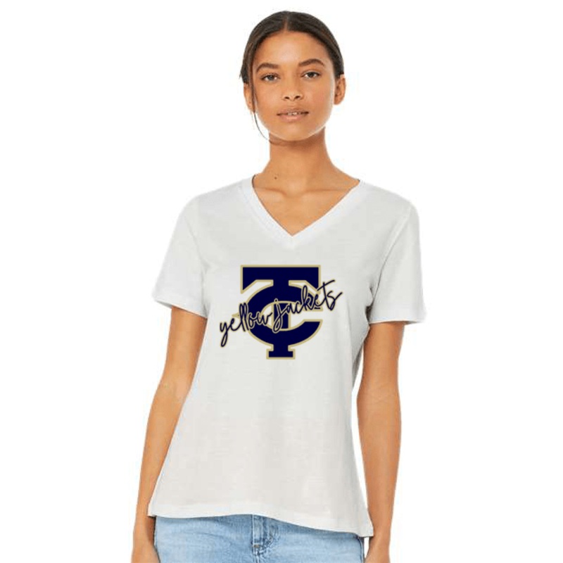 Thomas County Central Ladies V-Neck Shirt