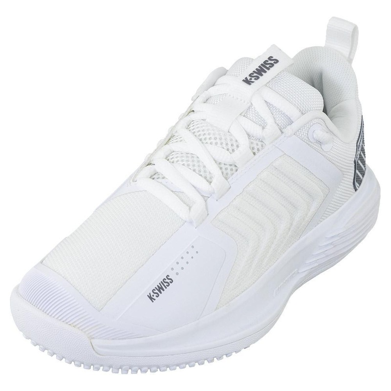 Women’s Ultrashot 3 Grass Tennis Shoes White and Steel Gray