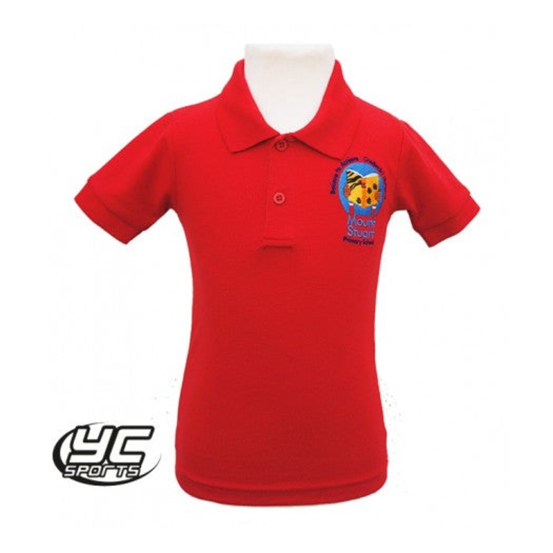 Mount Stuart Primary School Polo (Red) 2/3 RED
