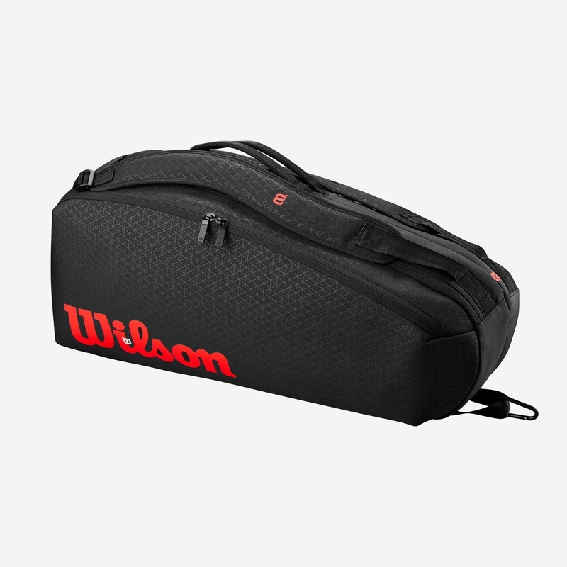 Wilson Clash V3 6Pk Racket Bag WR8038101 Black/Infrared 6 Rackets