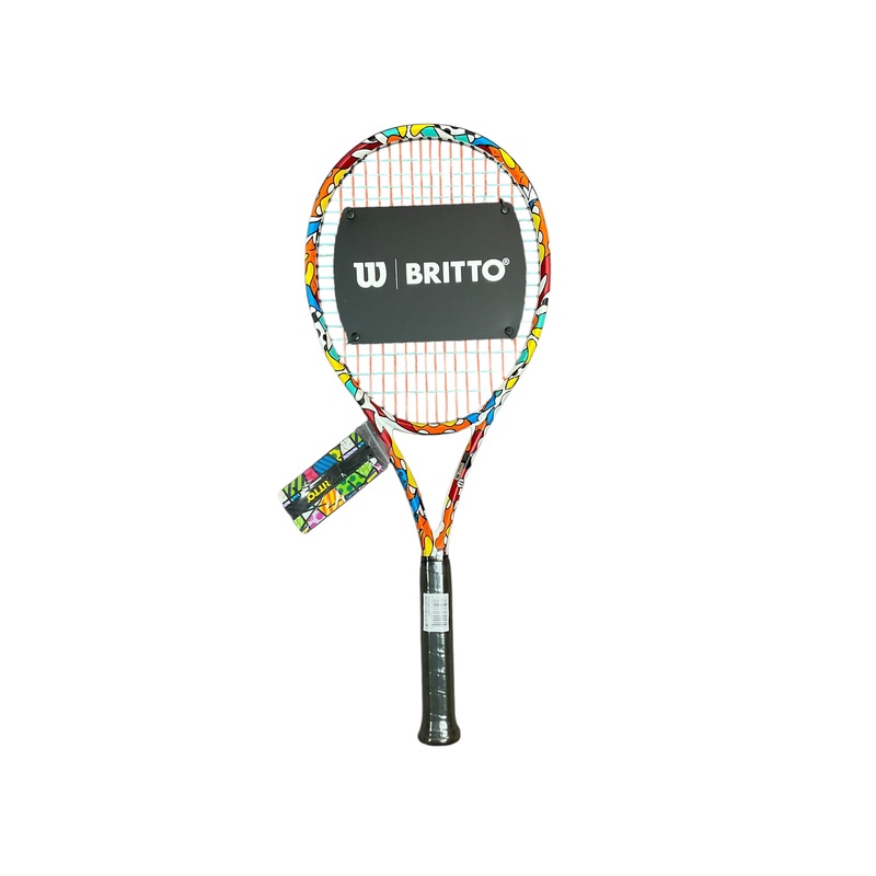 Wilson x BRITTO v.2 Cammo Clash 100 Racket Colorful Strings