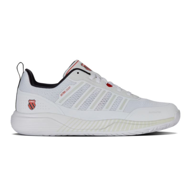 K-Swiss Men’s Ultra Court White/Black/Mars Red-140 8
