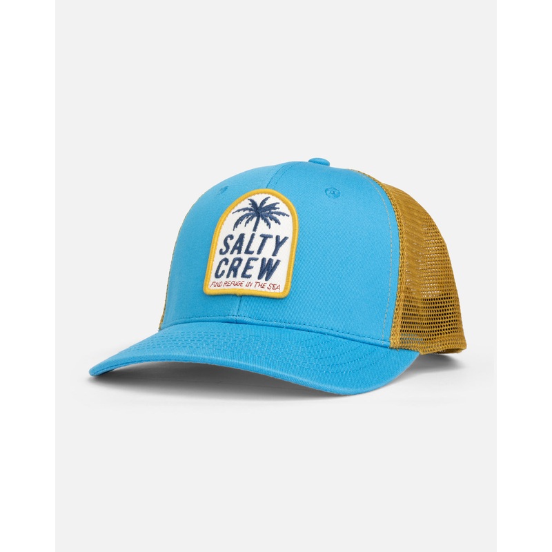 Salty Crew Resort Trucker Hat Ocean Blue