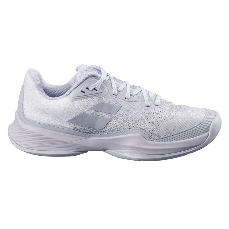 Babolat Jet Mach 3 AC Women’s Tennis Shoe (White/Grey)