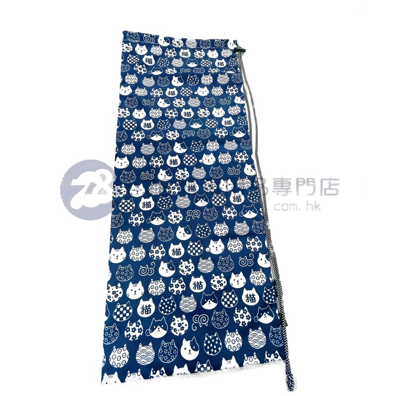 Handmade Water Resistant tennis Case (Blue and white cat 102 Blue and white cat 102