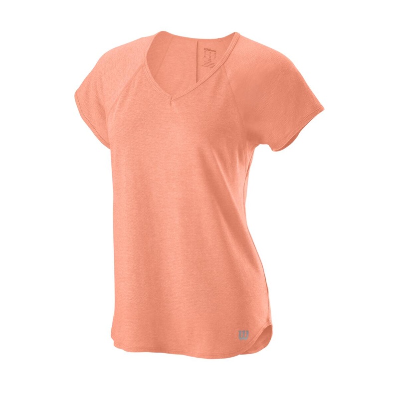 Wilson Women’s Training V-Neck Tee (Papaya Punch)